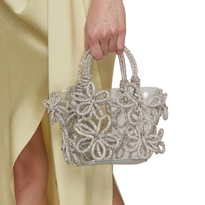 Flower Rhinestone Evening Bags