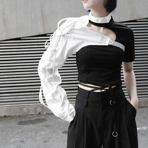 Lapel One-sided Shirt
