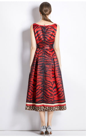 Designer High Quality Leopard Print Dresses
