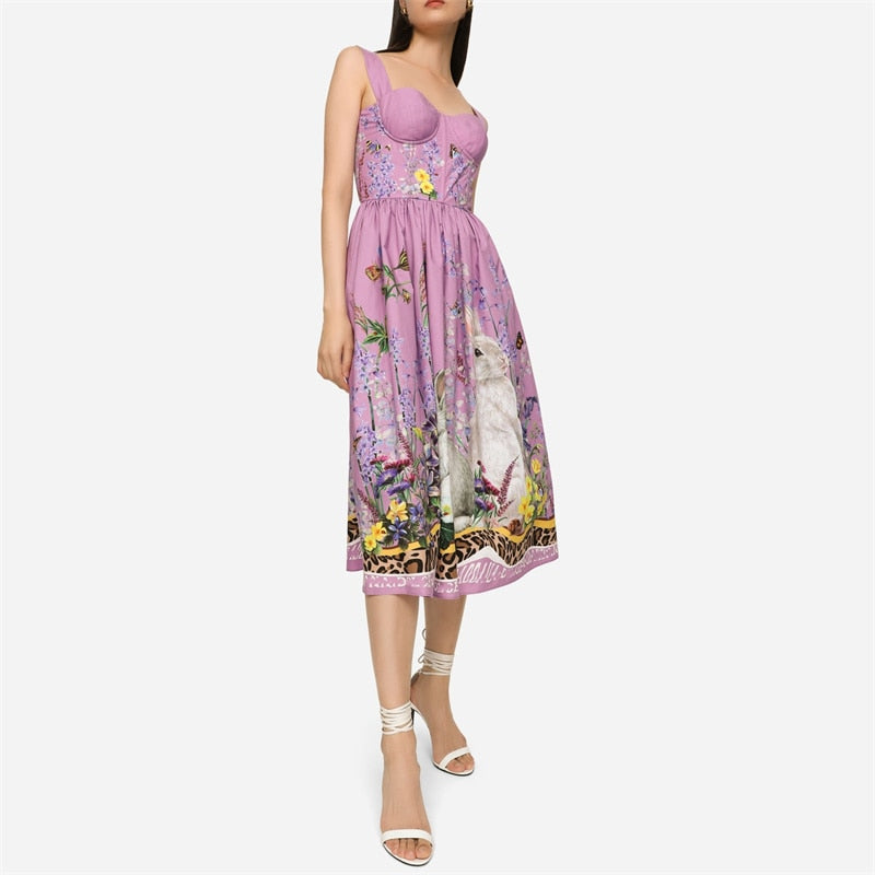 Year of the Rabbit Limited Sling High-Quality Dress