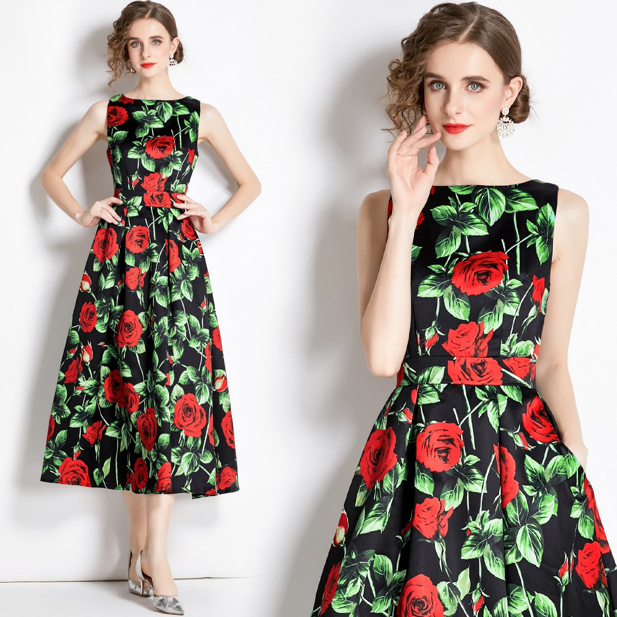 Designer High Quality Leopard Print Dresses