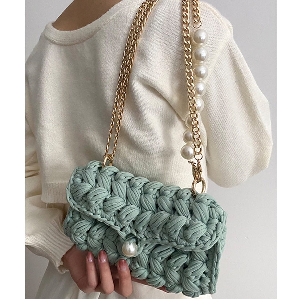 Handmade Rope Crochet Shoulder Bag