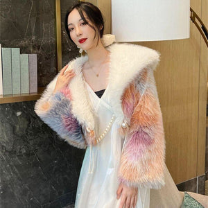 French Chic Faux Fur Jacket