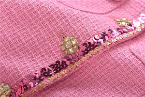 Elegant Pink Woolen Dresses