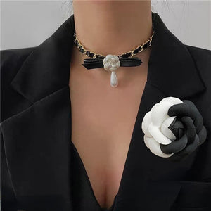 Camellia Flower Brooch