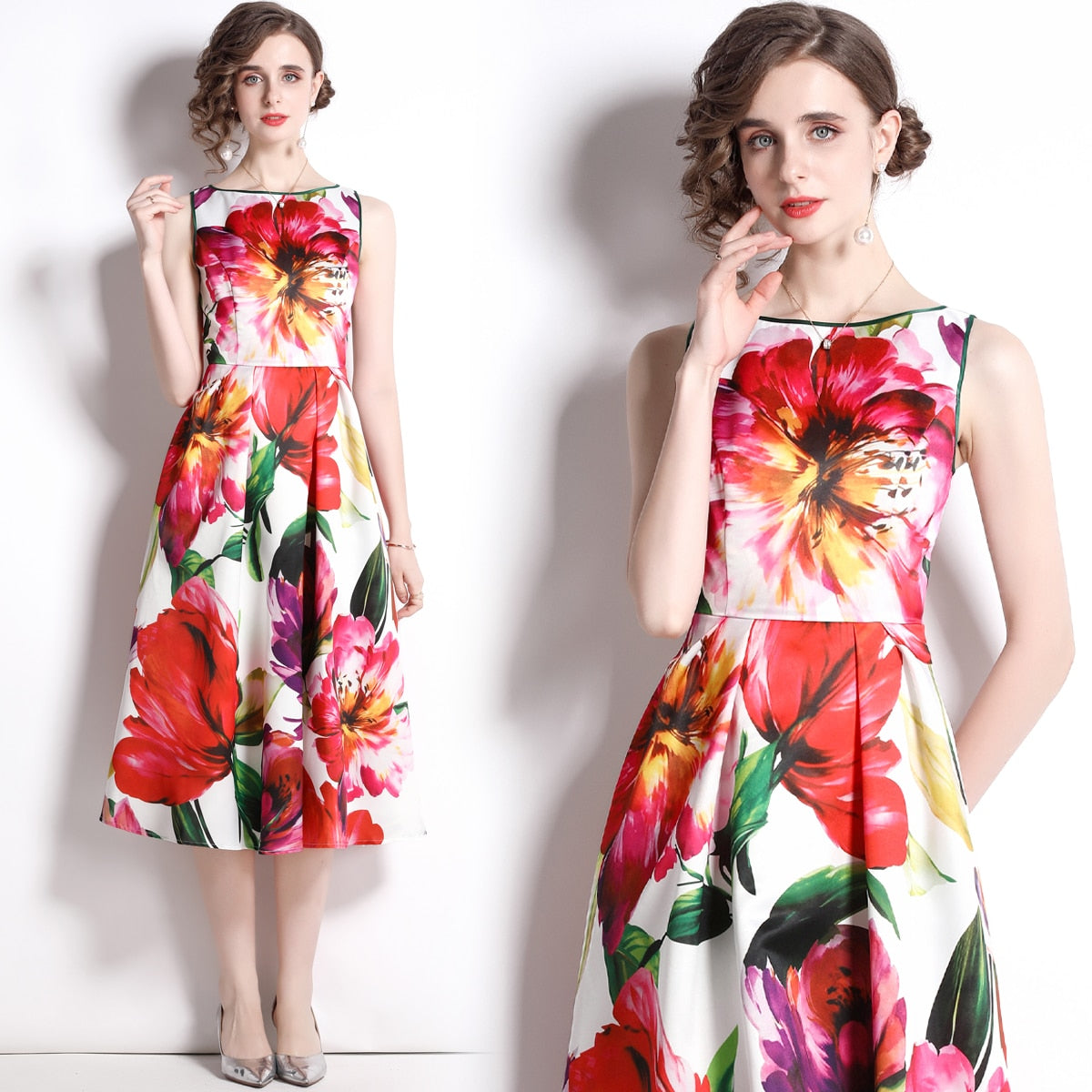 Designer High Quality Leopard Print Dresses