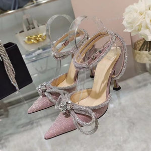 Glitter Crystal Rhinestones Bowknot Shoes