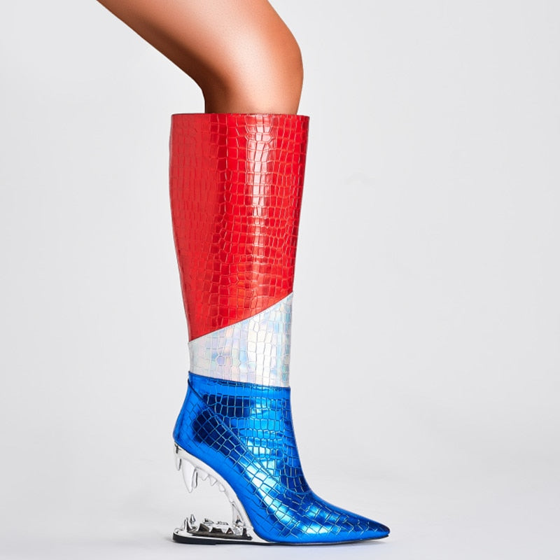 Colorful Knee Boots