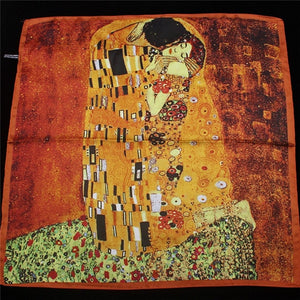 Van gogh Oil Painting Silk Head Scarf 55cmX55cm