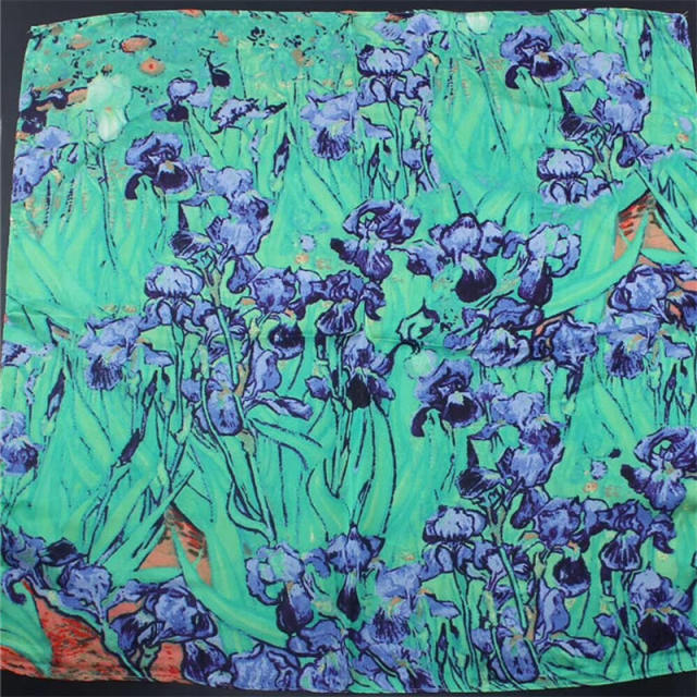 Van gogh Oil Painting Silk Head Scarf 55cmX55cm