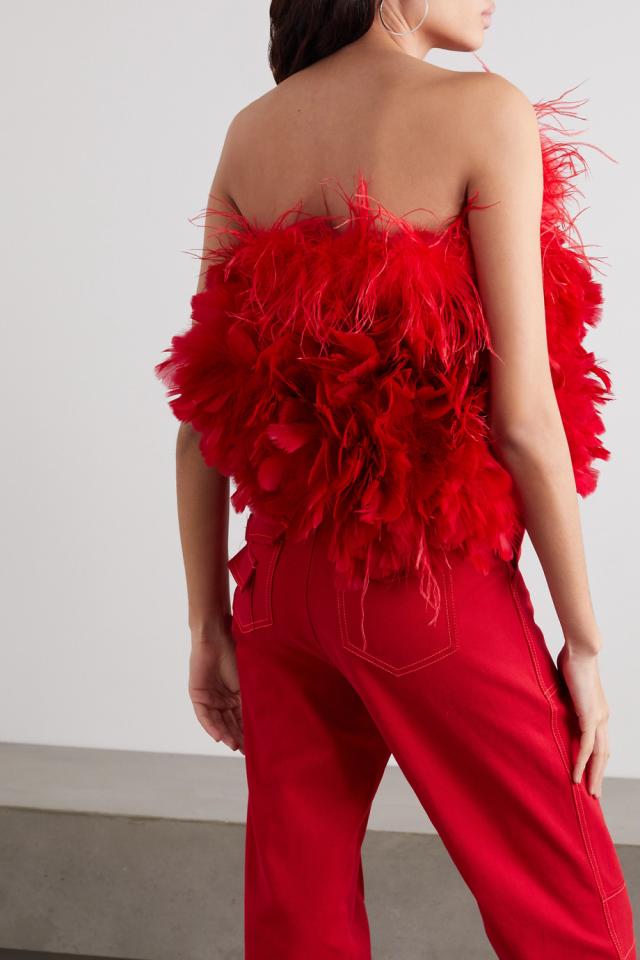 Designer Fluffy Feathers Top