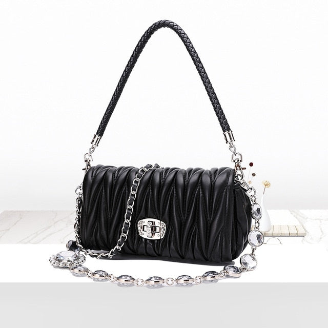 High Quality 2020 Diamonds Chain Sheepskin Mini Bag