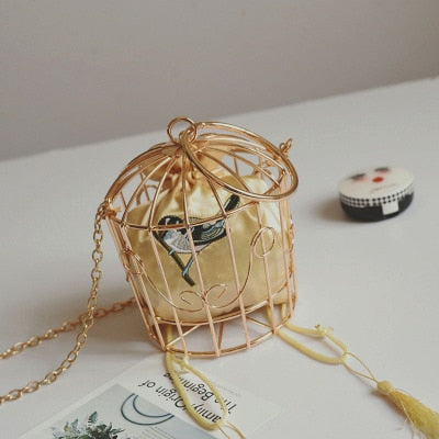 2020 Retro Birdcage Clutch Bag