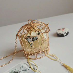 2020 Retro Birdcage Clutch Bag