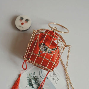 2020 Retro Birdcage Clutch Bag