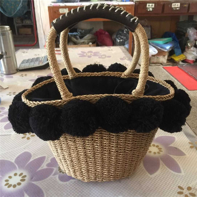 High Quality Hand Braided Straw Bag