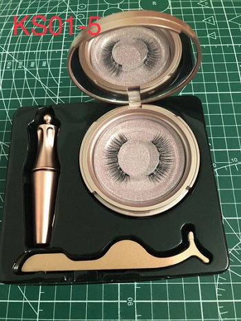 Magnetic Eyelashes, Eyeliner, Tweezer Set