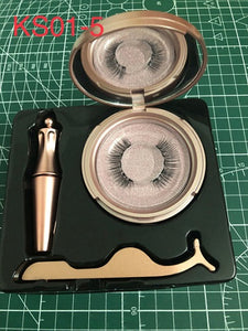 Magnetic Eyelashes, Eyeliner, Tweezer Set