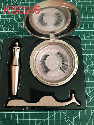 Magnetic Eyelashes, Eyeliner, Tweezer Set