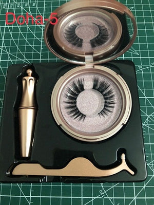 Magnetic Eyelashes, Eyeliner, Tweezer Set