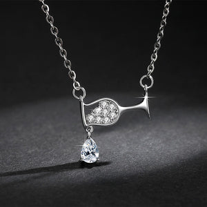Wine Drop Necklace