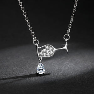 Wine Drop Necklace