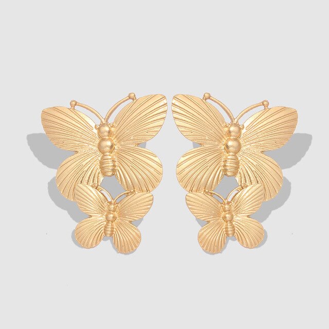 Butterflies Drop Earring