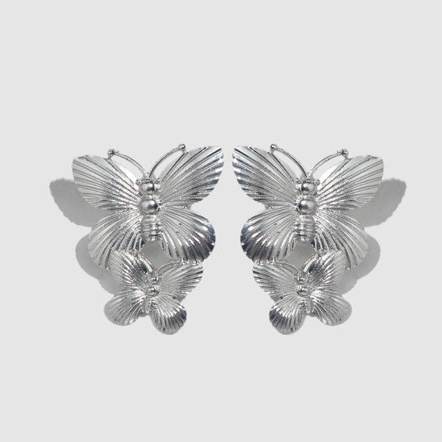 Butterflies Drop Earring