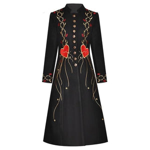 Wooden Embroidery Coat
