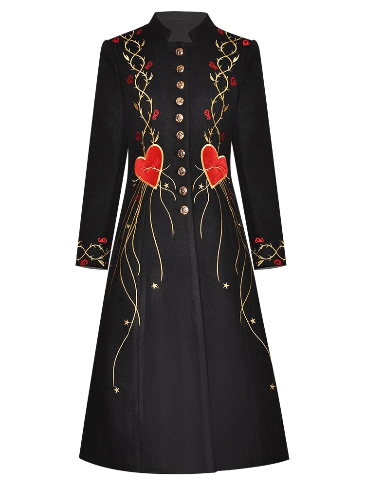 Wooden Embroidery Coat