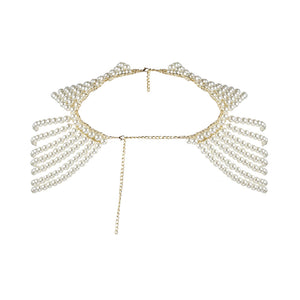 European Multi Layer Pearl Hollow Our Shawl