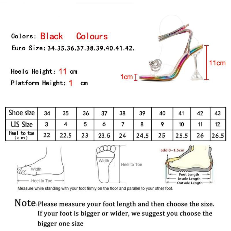 Rhinestone Bowknot PVC Jelly Transparent Square Toe Sandal