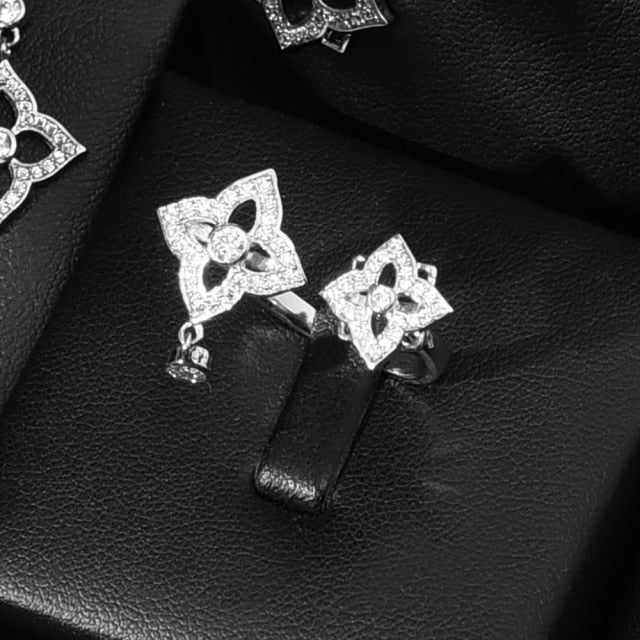 Long Tassel Statement Cubic Zircon CRYSTAL CZ Necklace