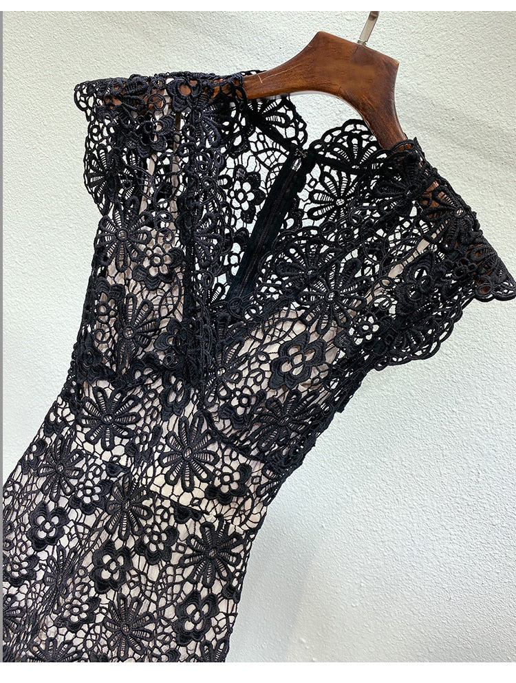 Designer Black Mermaid Long Dress