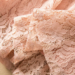 Summer Designer Lace Pocket Cutout Embroidery Belt Dress