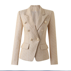 Luxury Texture Pattern Formal Jacket