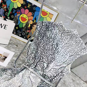 Octopus Print Lapel Shirt Dress